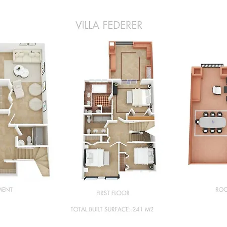 بيت للعطل Vacation - Federer, Cine Room, Bbq, New Decoration, Garage, Old Town Location, Big Communal Pool, Andalusian Garden, Walking To The *